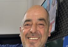 El “Tano” Cafiel explica las características de la instalación de paneles solares comunitarios en balneario Los Angeles y en el acceso a Claraz