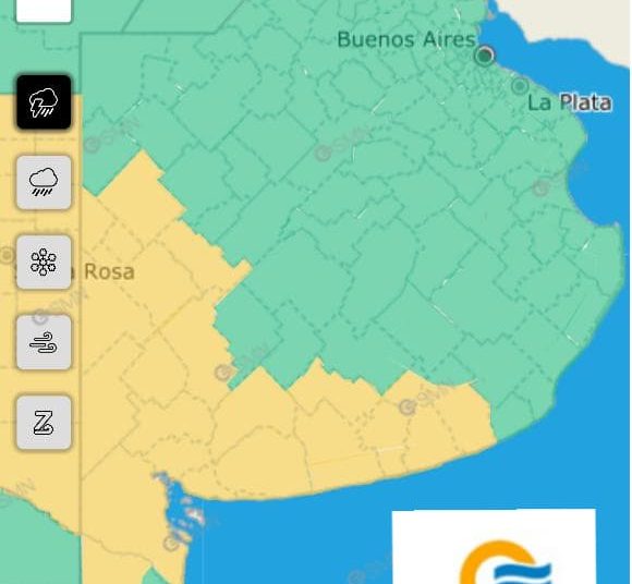 Defensa Civil de Necochea da cuenta de un «alerta por (posible) tormenta»