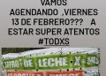 Para agendar: viernes 13, la colecta de 1 Litro de Leche por Mes, Necochea puede