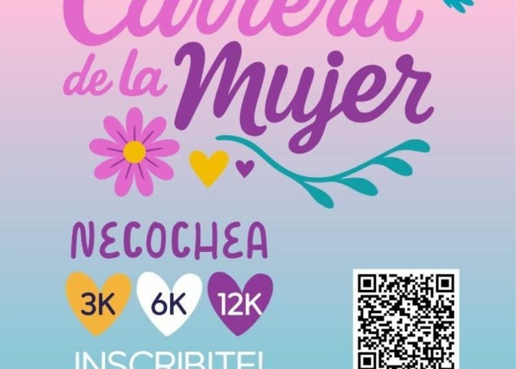 La Carrera de la Mujer Necochea vuelve el 8 de marzo con distancias para mujeres, hombres y niños