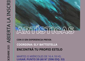 Inscriben para el taller de pintura expresiva “experiencias artísticas” coordinado por Ely Battistella