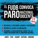 Docentes anuncian un paro nacional para este miércoles 11 de febrero