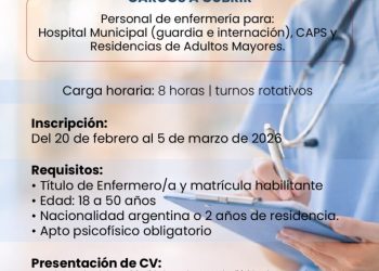 San Cayetano: CONCURSO PÚBLICO PARA CUBRIR VACANTES EN SECRETARÍA DE SALUD