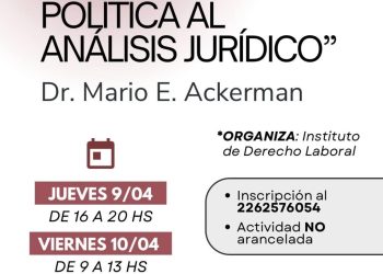 Charla sobre la “Ley de Modernización laboral” para abril en el Colegio de Abogados