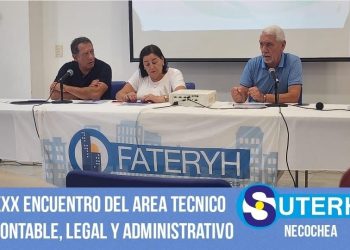 Presencia de Rafael Iácono, titular del SUTERyH de Necochea, en el congreso nacional del sindicato