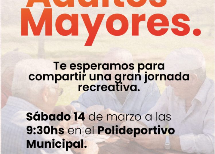 San Cayetano: encuentro de adultos mayores