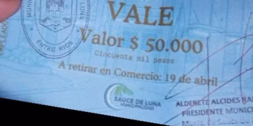 Un municipio de Entre Ríos debió entregar tickets para comida para poder completar los sueldos