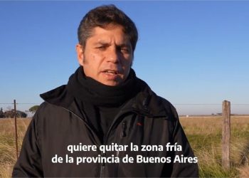 Axel Kicillof desde Tornquist: “Es zona fría y el gobierno de Milei la está afectando”