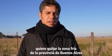 Axel Kicillof desde Tornquist: “Es zona fría y el gobierno de Milei la está afectando”