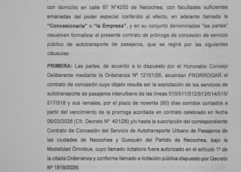 Micros Azules seguirá al frente del transporte urbano dado que la Municipalidad prorrogó la concesión por 90 días