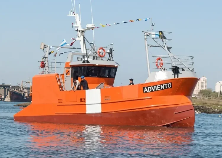 Adviento, el nuevo barco que se construyó íntegramente en Quequén