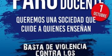 Docentes paran este jueves en la Provincia para reclamar medidas contra la violencia en las escuelas