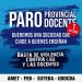 Docentes paran este jueves en la Provincia para reclamar medidas contra la violencia en las escuelas
