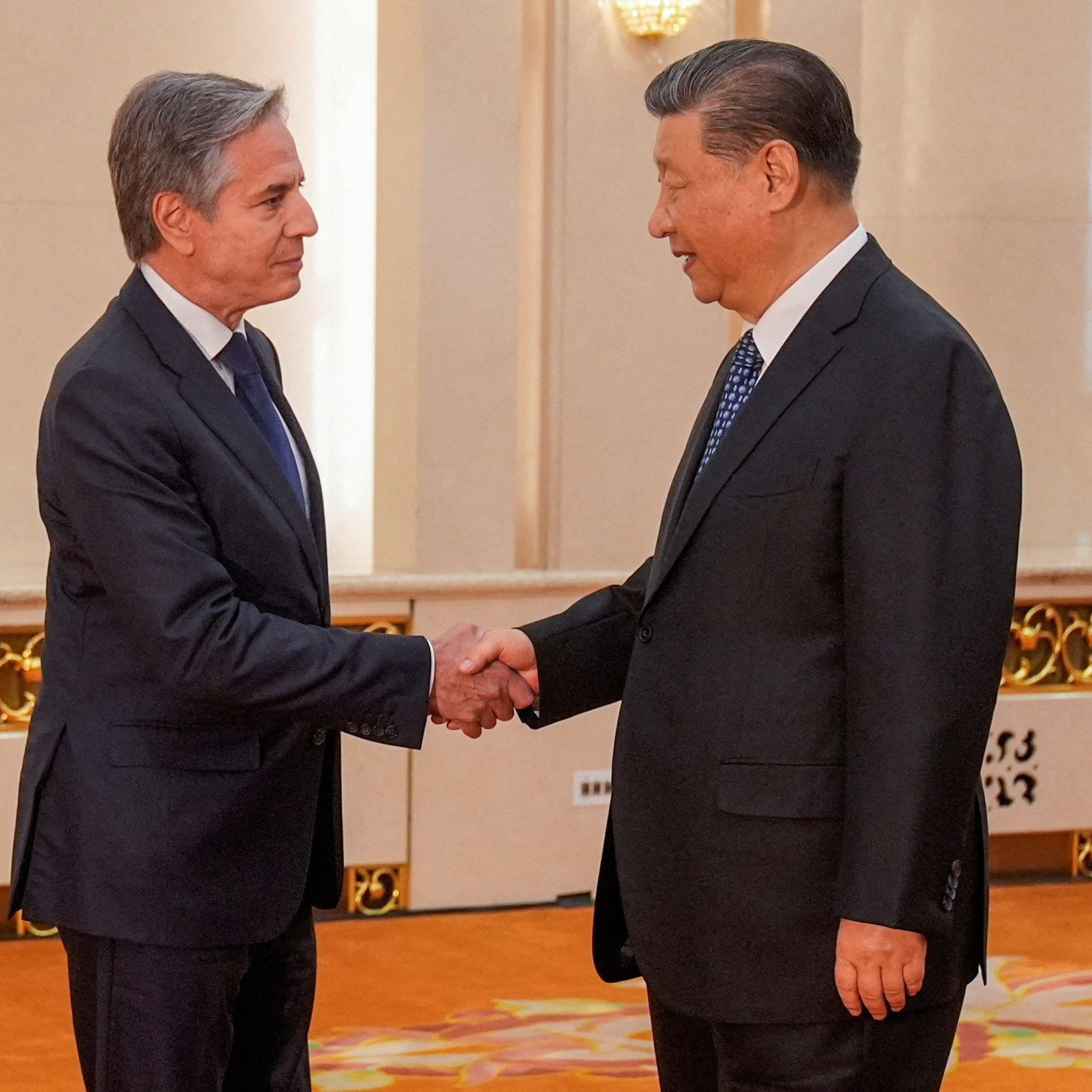 Antony Blinken se reunió con el presidente chino Xi Jinping en Beijing en el cierre de su gira por China
