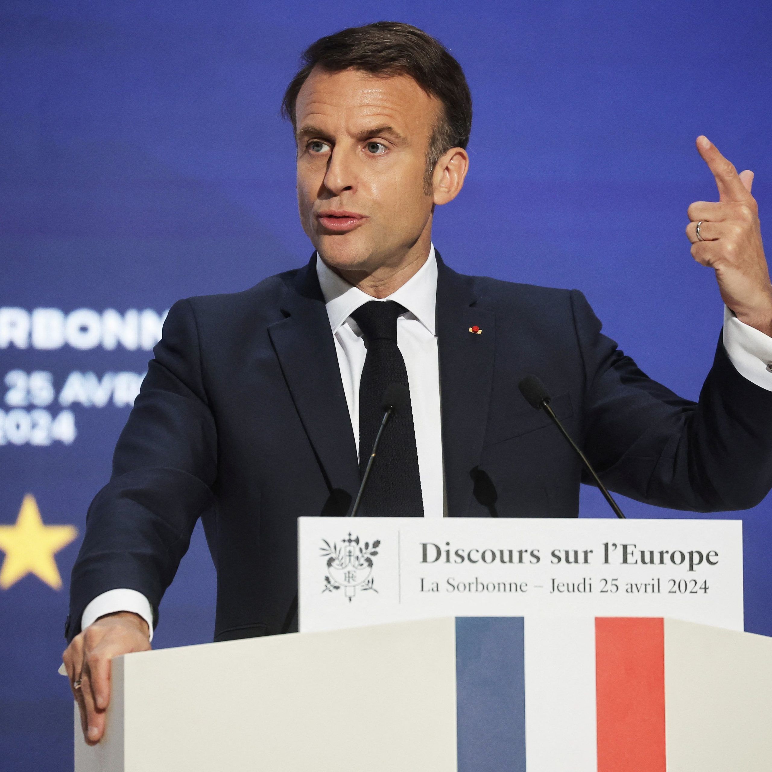 Macron llamó a los países de la Unión Europea a reforzar su soberanía con una “defensa creíble”